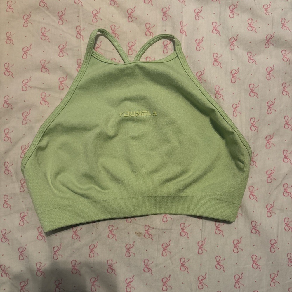 YoungLA Green Sports Bra